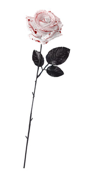 Halloween Rose Unheimlich Blutrot Weiß, Bild 3