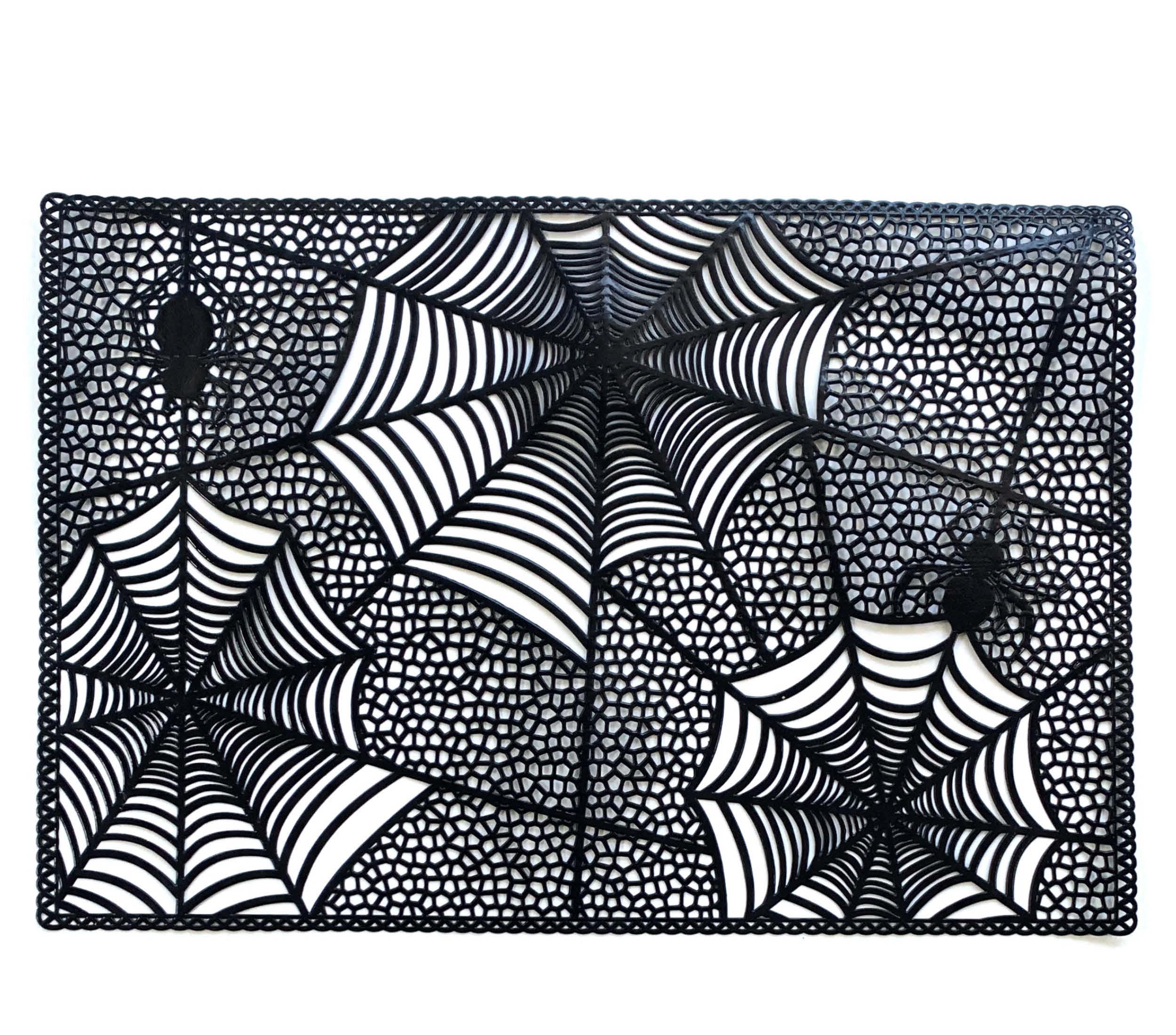 GP24488 – Halloween Tischset Kürbis Geister Spinnen – Farbe: Schwarz