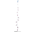 Skeletthand Lichterkette 115 cm 10 LEDs