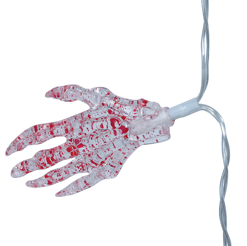 GP24495 – Halloween Skelett Handgirlande Deko – Farbe: Weiß