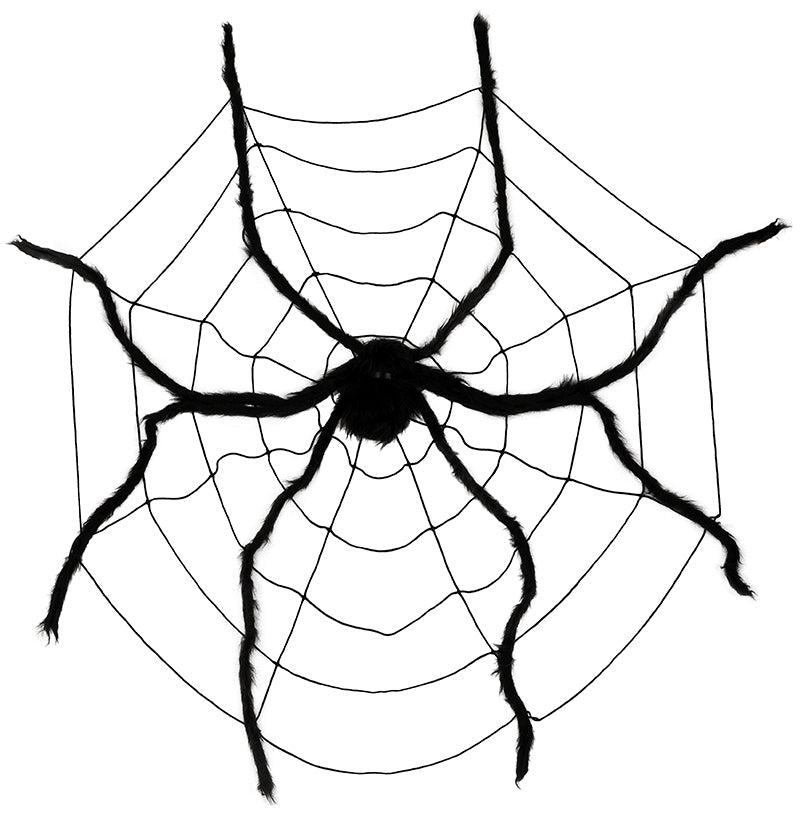 GP24501 – Halloween RiesenSpinne Mit Netz – Farbe: Weiß