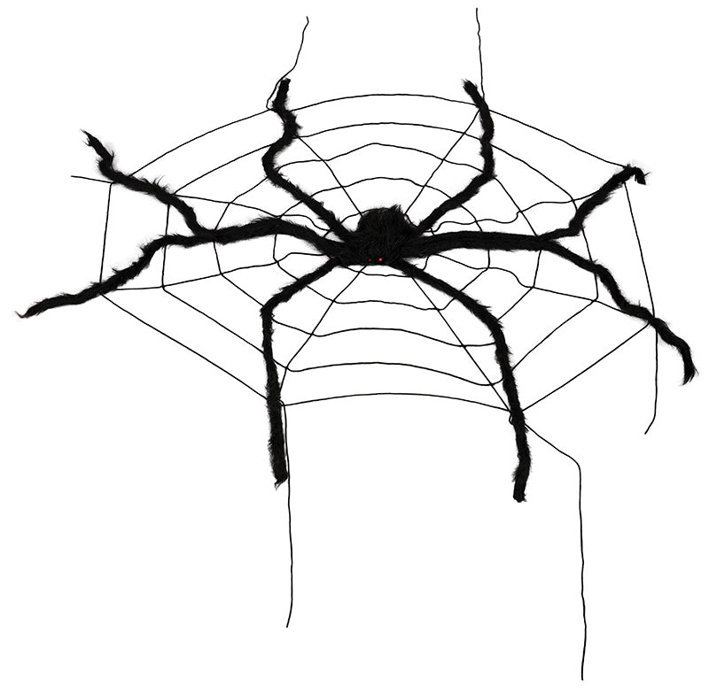 GP24501 – Halloween RiesenSpinne Mit Netz – Farbe: Weiß