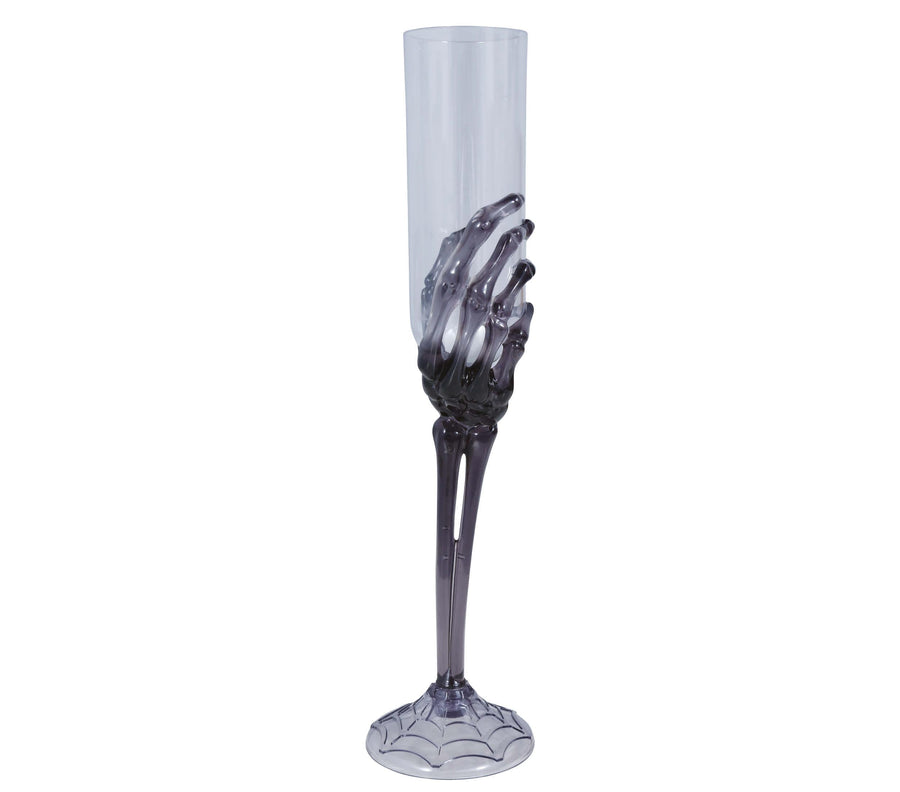 Skeletthand Sektkelch 25 cm wiederverwendbar