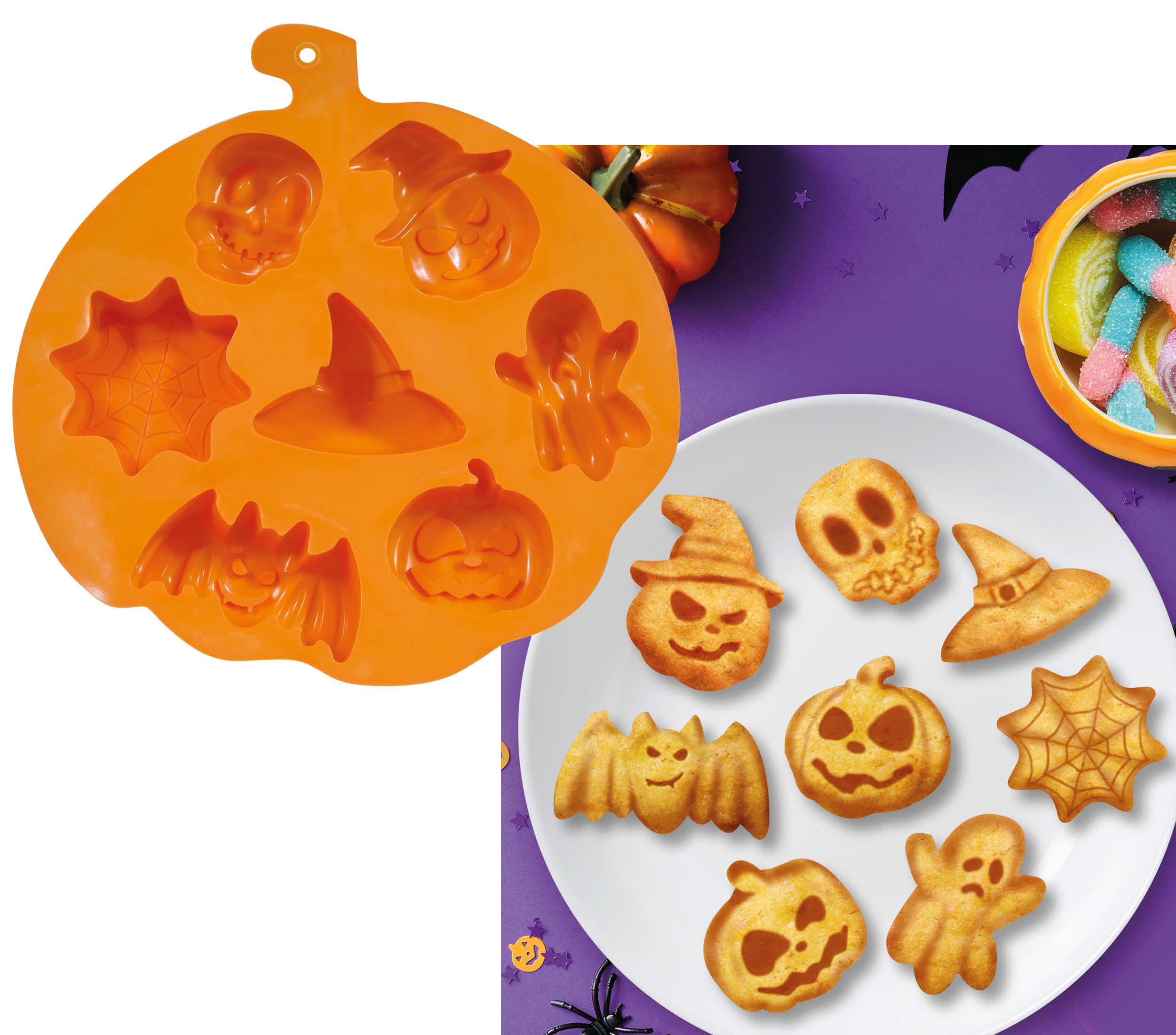 GP24514 – Halloween Kürbis Backform Kekse – Farbe: Orange