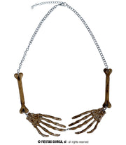 Skelett Halloween Halskette Gothic, Bild 1