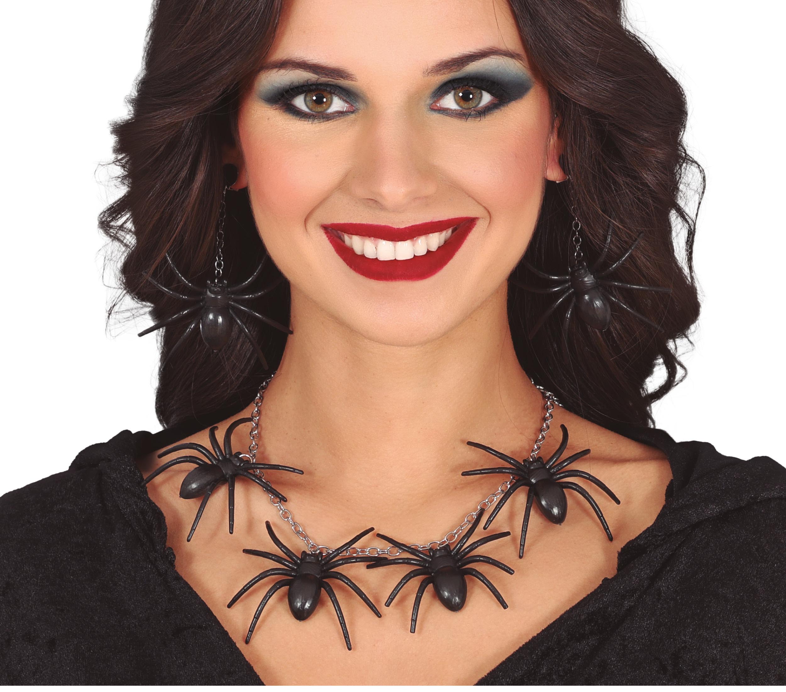 GP24518 – Halloween Spinne Schmuck Set Gruselig – Farbe: Schwarz