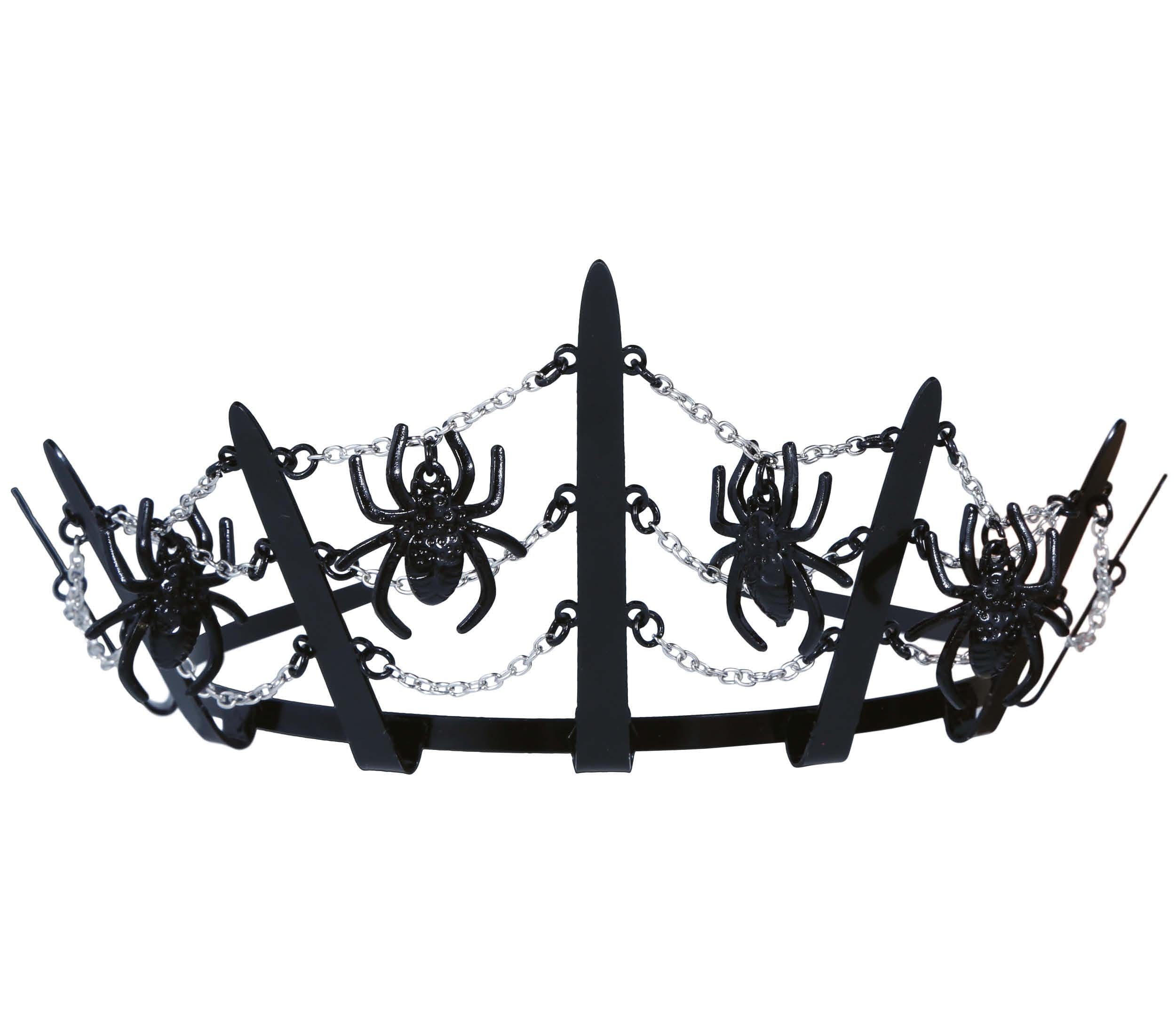 GP24519 – Märchenhafte Spinnentiara Halloween – Farbe: Schwarz