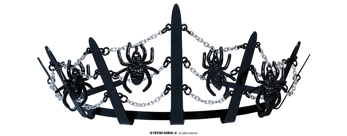 GP24519 – Märchenhafte Spinnentiara Halloween – Farbe: Schwarz