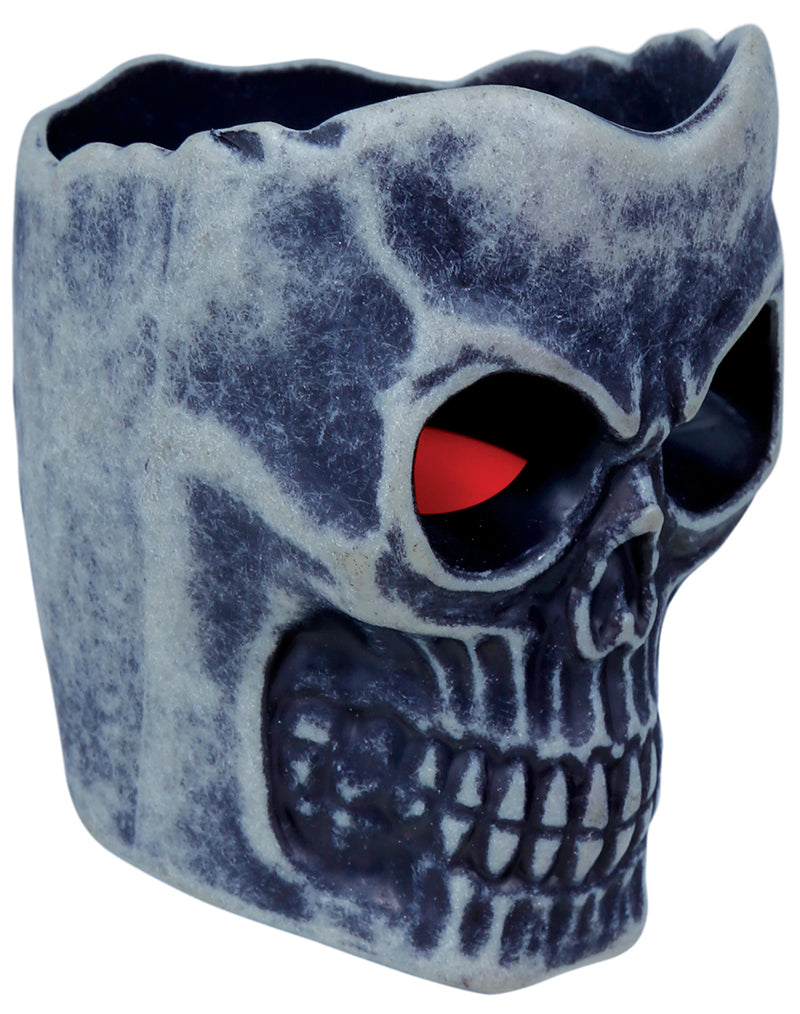 GP24521 – Skelett Schädel Halloween Teelichthalter – Farbe: Grau