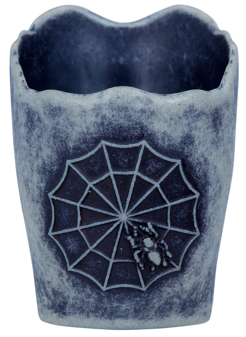 GP24521 – Skelett Schädel Halloween Teelichthalter – Farbe: Grau