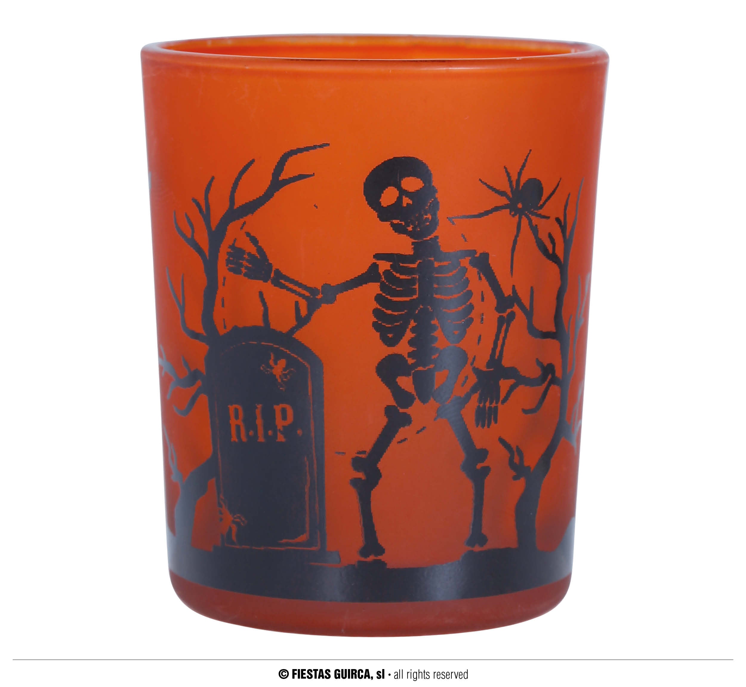 GP24534 – Halloween Skelett Spinne Grusel Gräber – Farbe: Orange