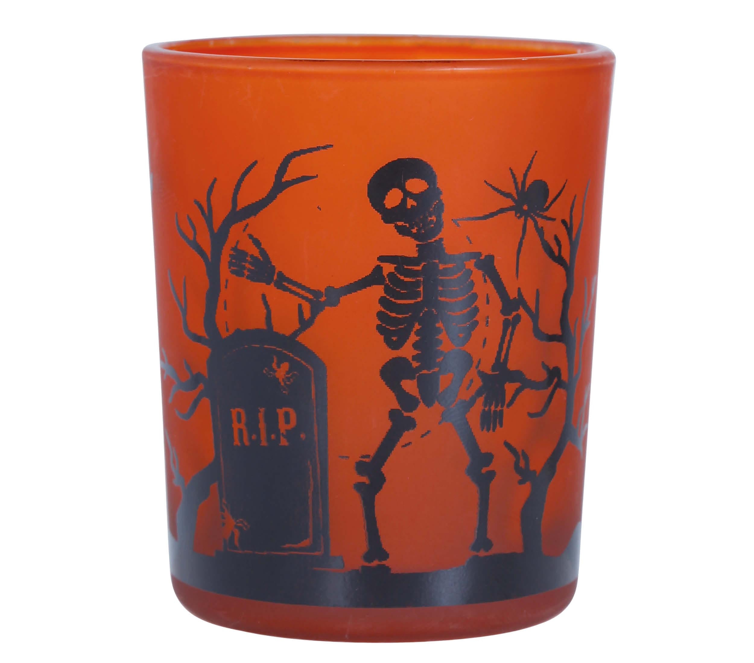 GP24534 – Halloween Skelett Spinne Grusel Gräber – Farbe: Orange