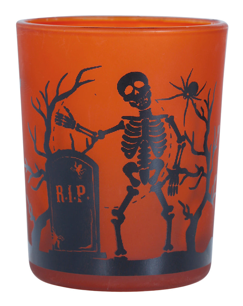 GP24534 – Halloween Skelett Spinne Grusel Gräber – Farbe: Orange