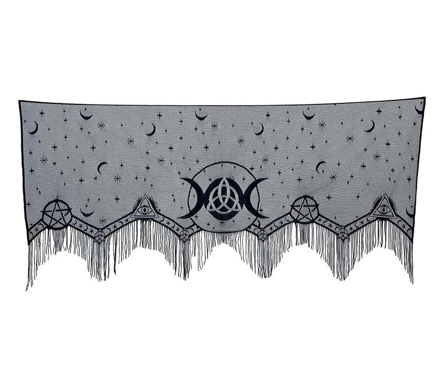 GP24554 – Halloween Kamin Dekoration Gothic Design – Farbe: Schwarz, Ansicht 2