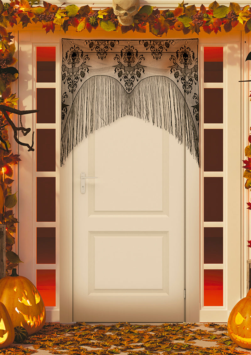 GP24555 – Halloween Fledermaus Türdeko Schwarz – Farbe: Schwarz