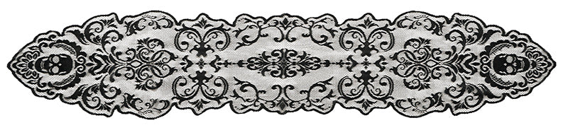 GP24556 – Halloween Tischdeko Schwarze Spitze – Farbe: Schwarz