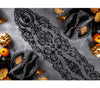 GP24556 – Halloween Tischdeko Schwarze Spitze – Farbe: Schwarz