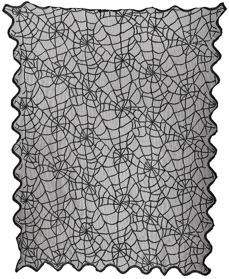 GP24557 – Halloween Tischdeko Spinnennetz Schwarz – Farbe: Schwarz