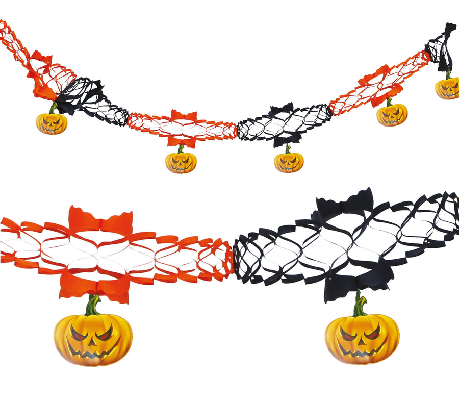 GP24570 – Halloween Kürbis Girlande – Farbe: Orange, Ansicht 2