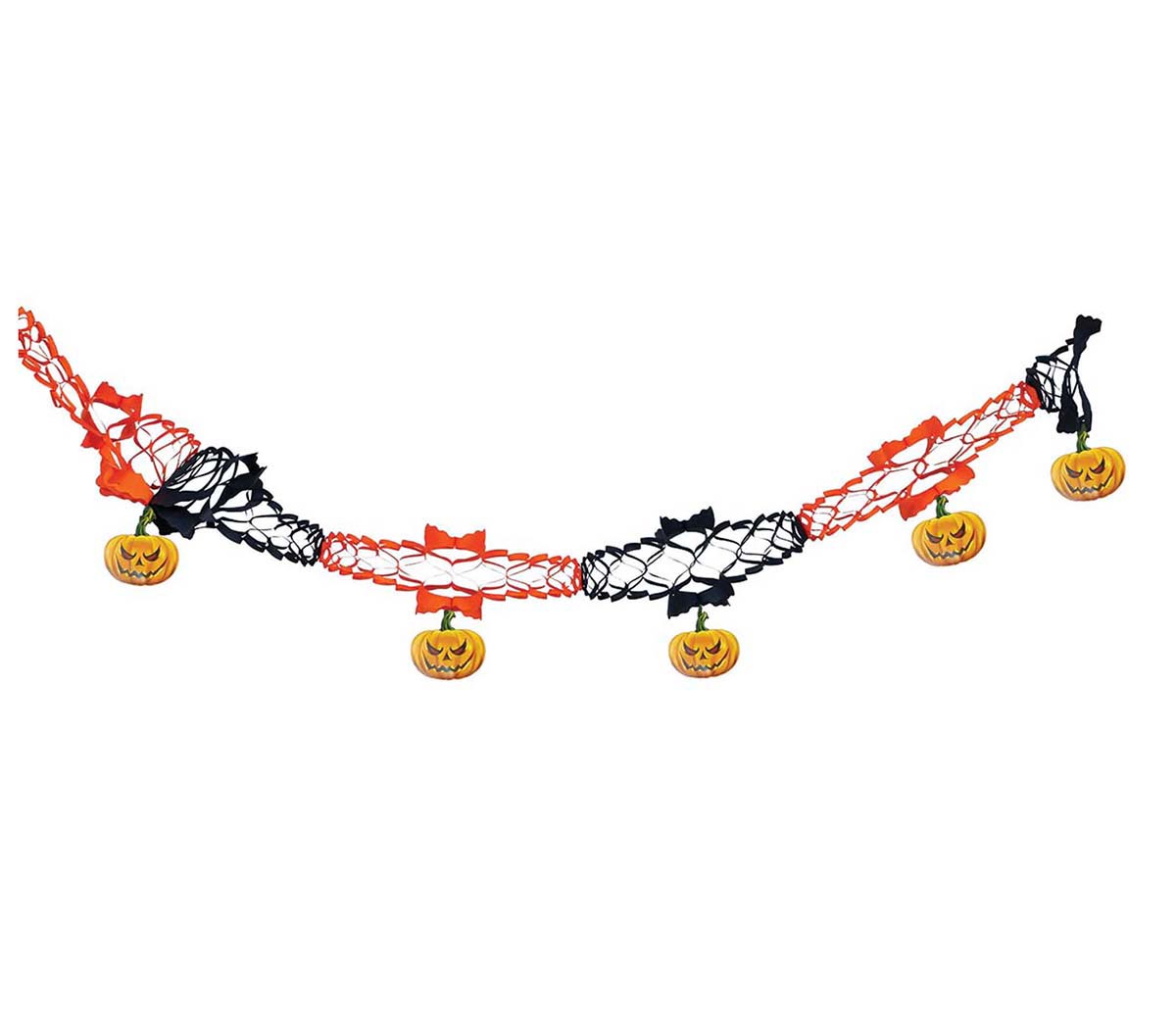 GP24570 – Halloween Kürbis Girlande – Farbe: Orange