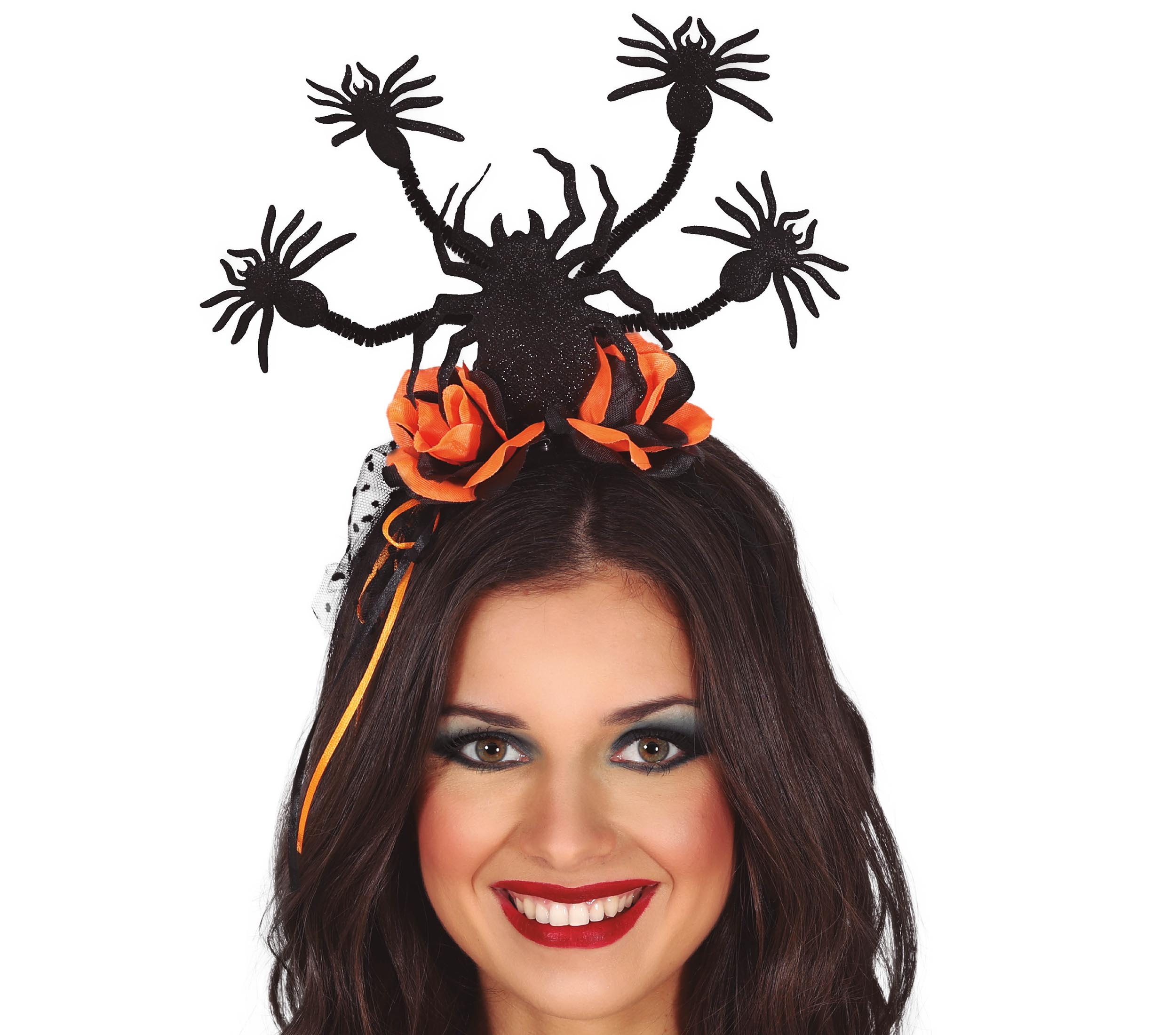 GP24571 – Halloween Spinnen Stirnband Dunkles Accessoire – Farbe: Schwarz