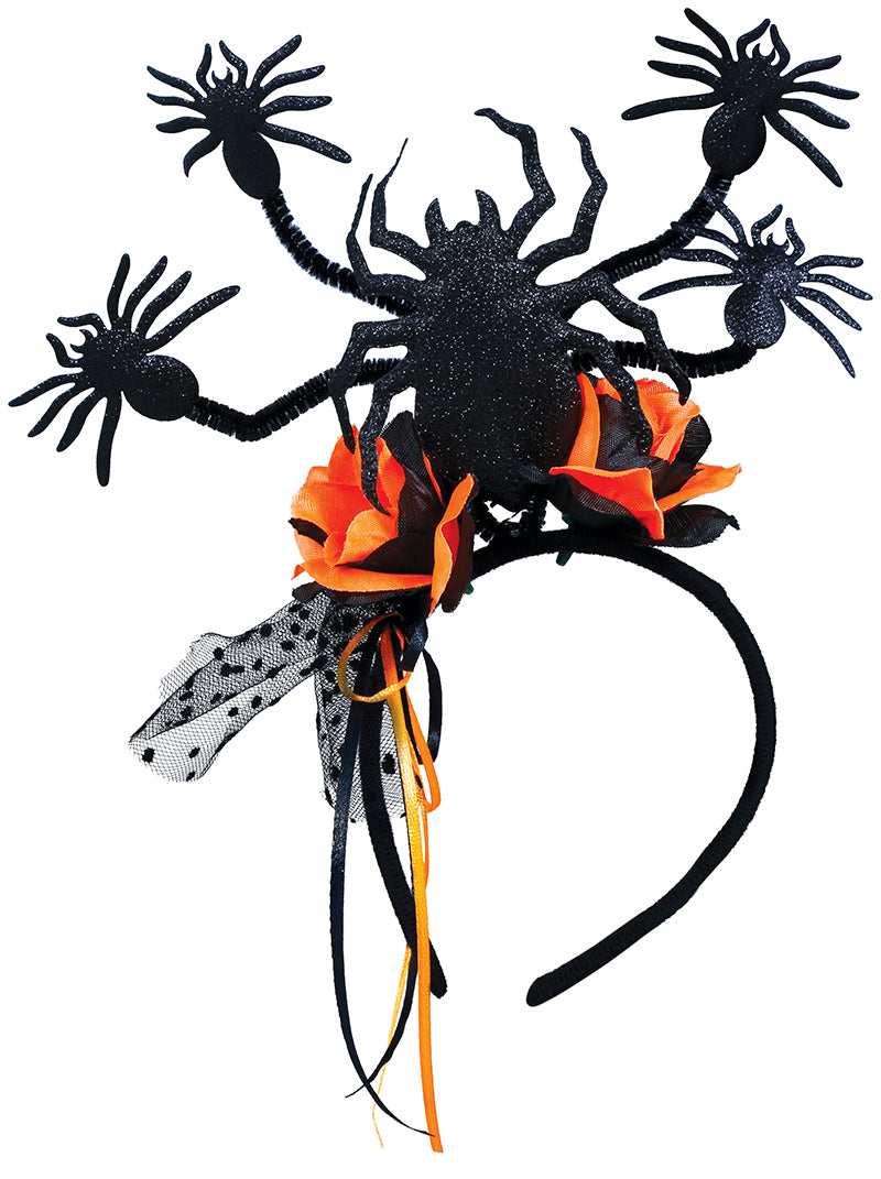 GP24571 – Halloween Spinnen Stirnband Dunkles Accessoire – Farbe: Schwarz