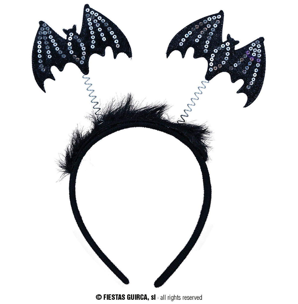 GP24578 – Fledermaus Stirnband Halloween Accessoire – Farbe: Schwarz