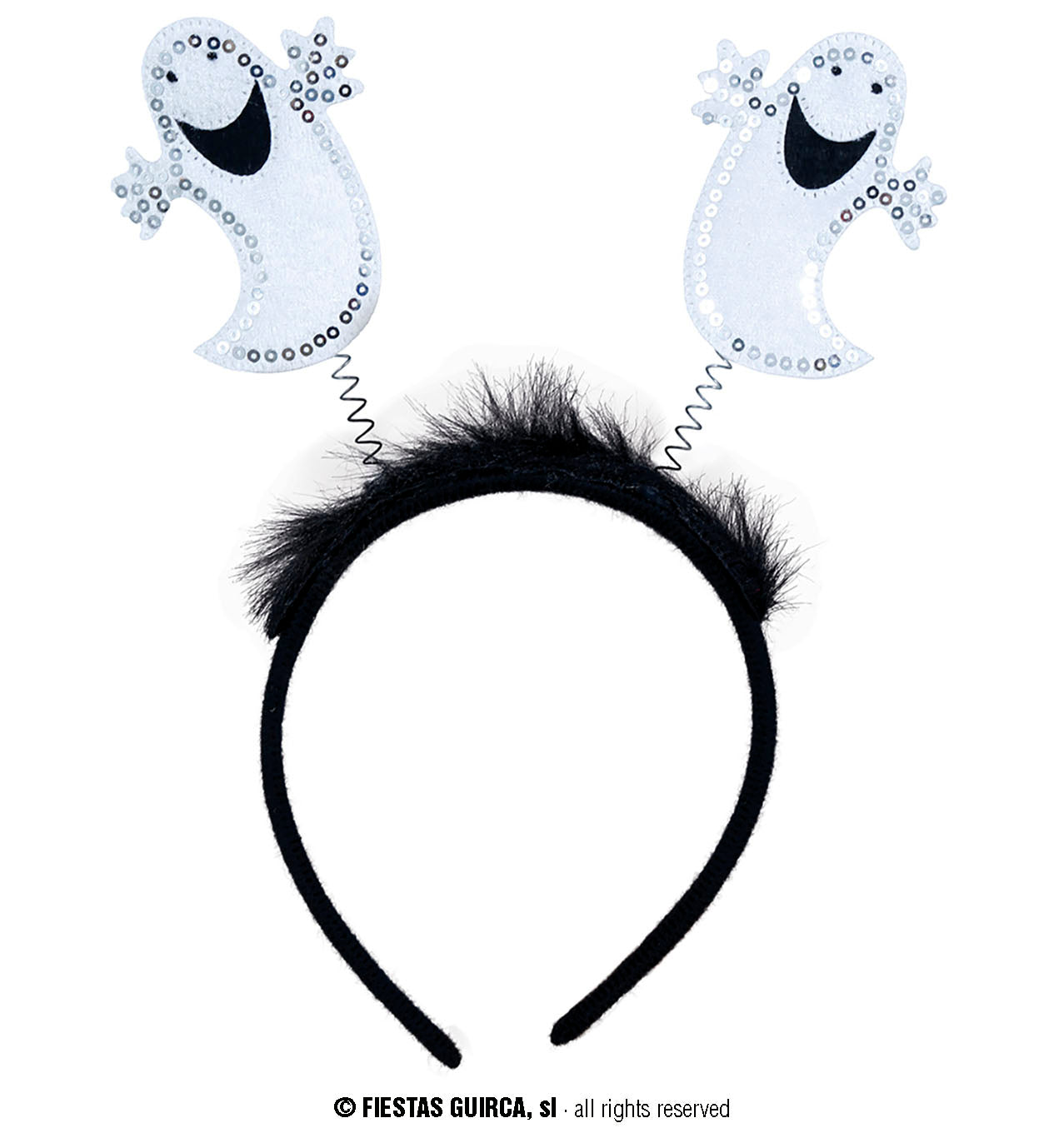 GP24579 – Gespenstischer Kopfschmuck Halloween Haarreif – Farbe: Weiß