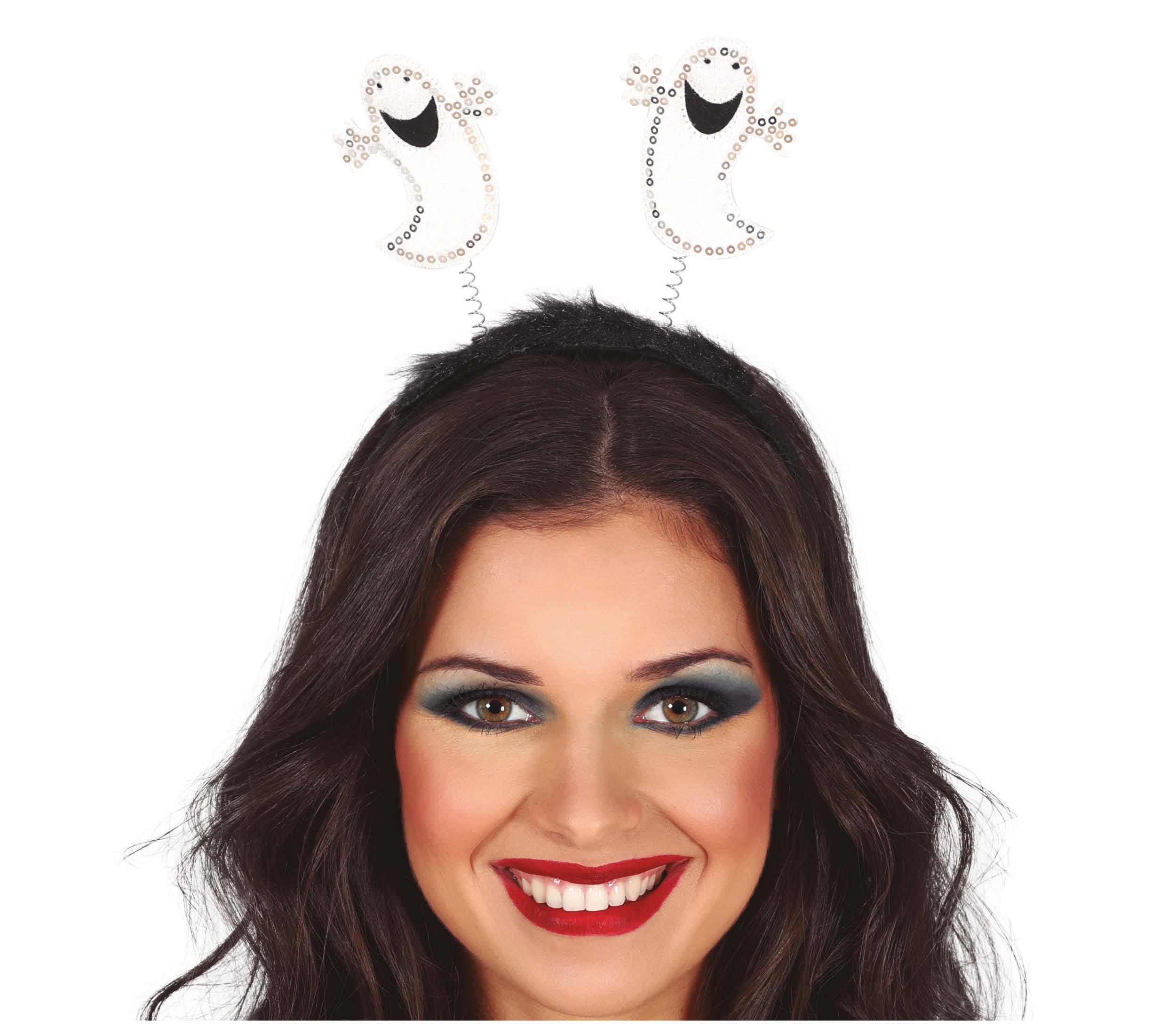 GP24579 – Gespenstischer Kopfschmuck Halloween Haarreif – Farbe: Weiß