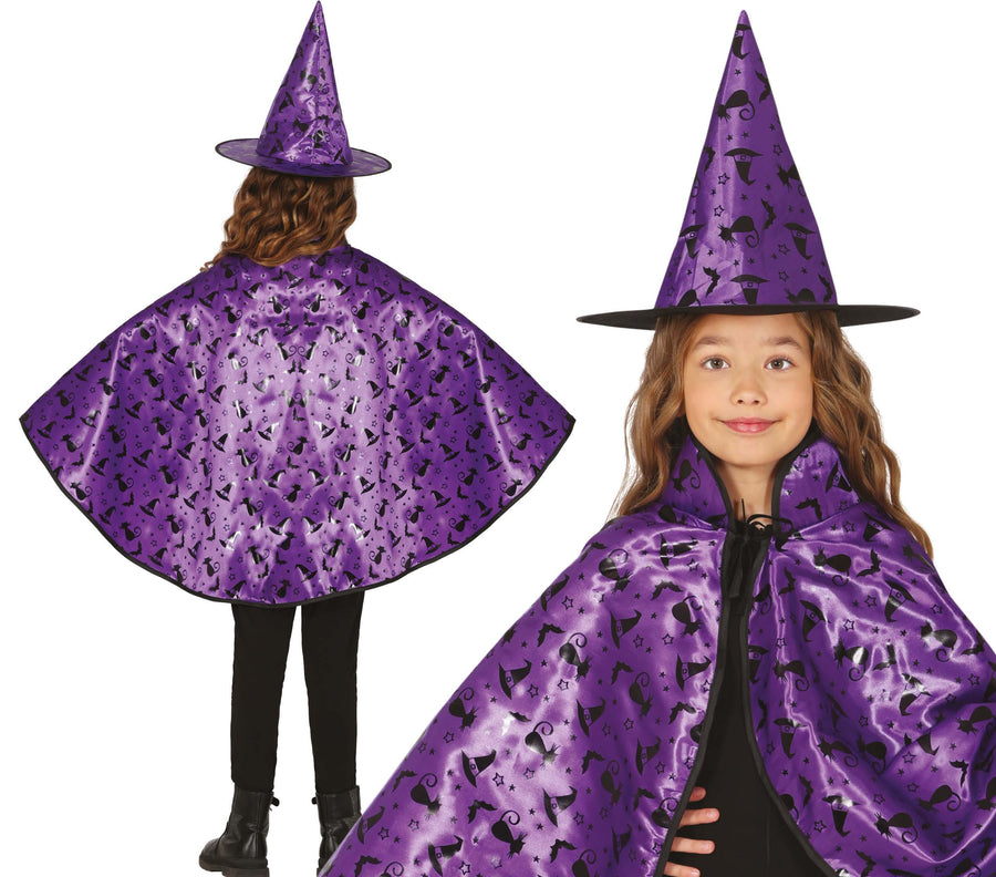 Hexen Kostüm Set für Kinder 50 cm