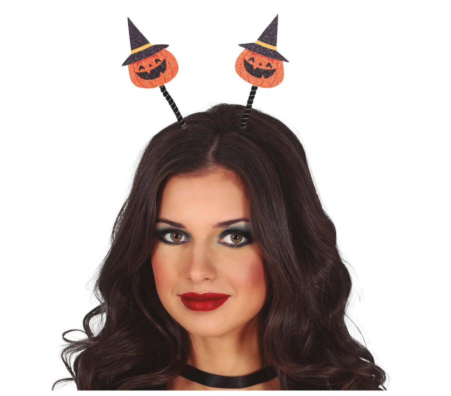 Kürbis Haarreif für Erwachsene Halloween