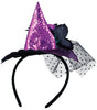 GP24589 – Hexen Hut Haarreif Mit Funkelndem – Farbe: Lila