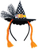 GP24591 – Hexe Mini Hut Haarreif Halloween Kostüm – Farbe: Schwarz