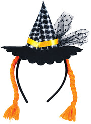 Hexenhut Haarreif für Damen mit Zöpfen, Bild 3