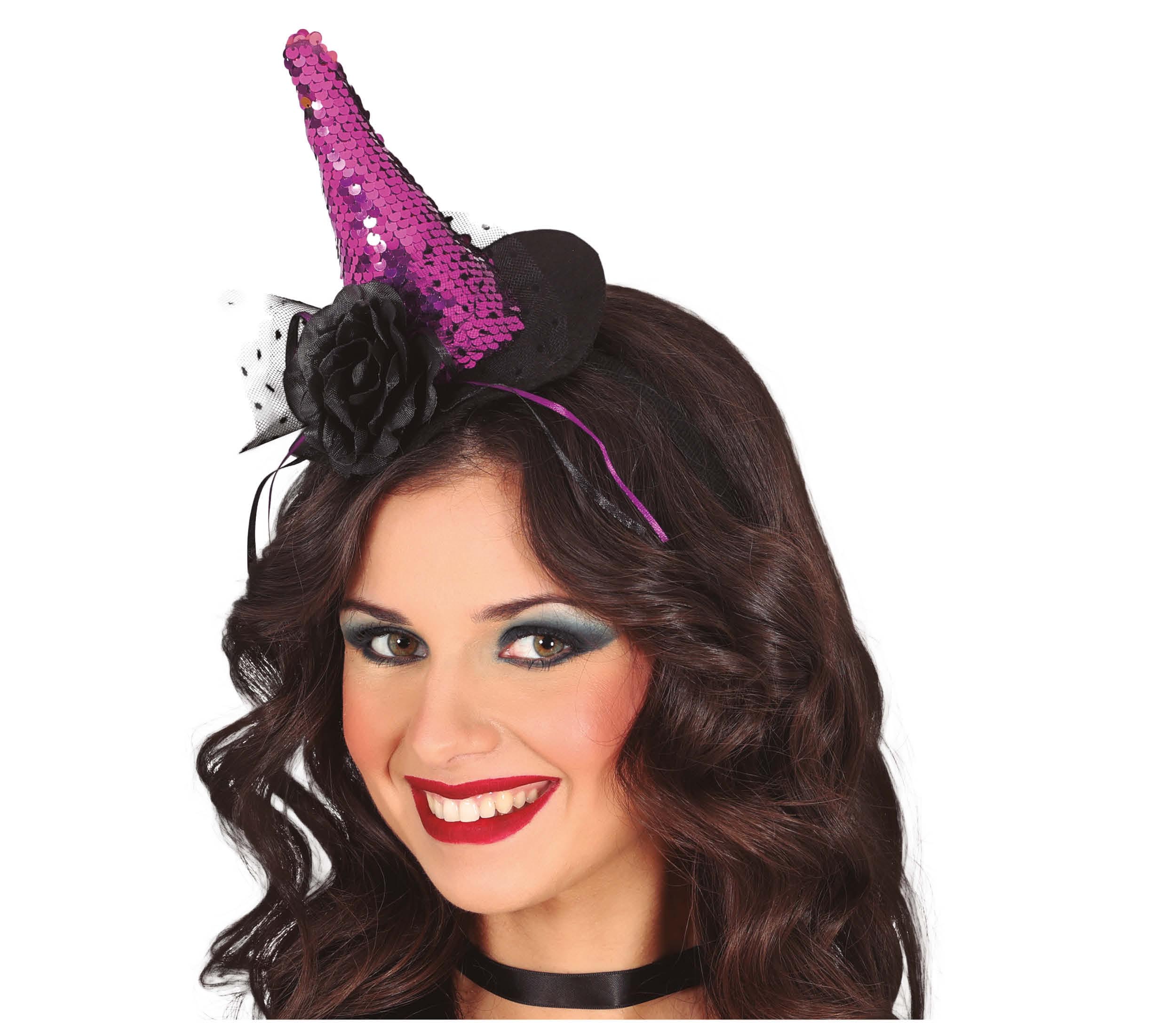 GP24592 – Magische Hexenkopfverzierung Lila – Farbe: Lila