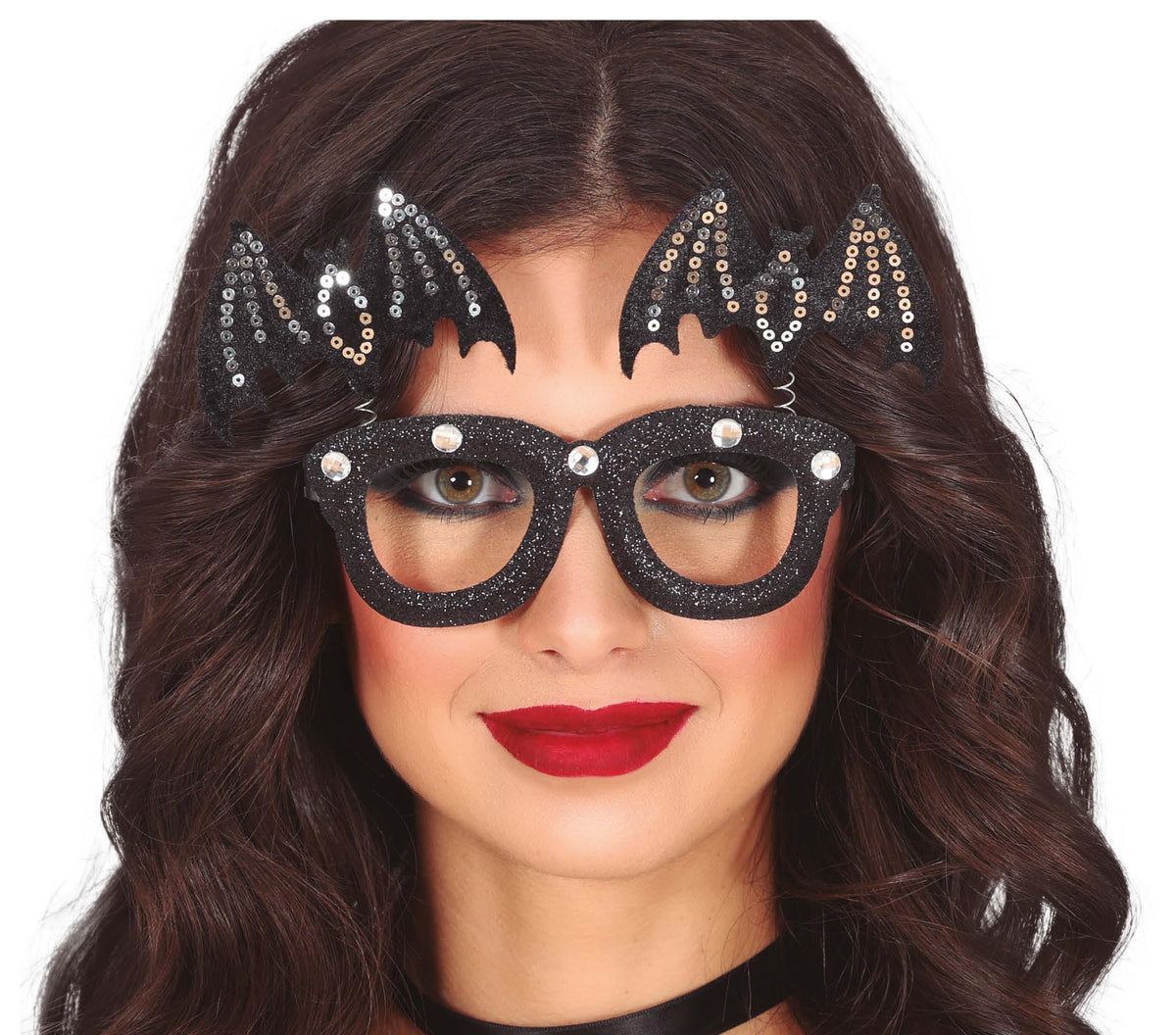 GP24608 – Fledermaus Halloween Brille Extravagante – Farbe: Schwarz