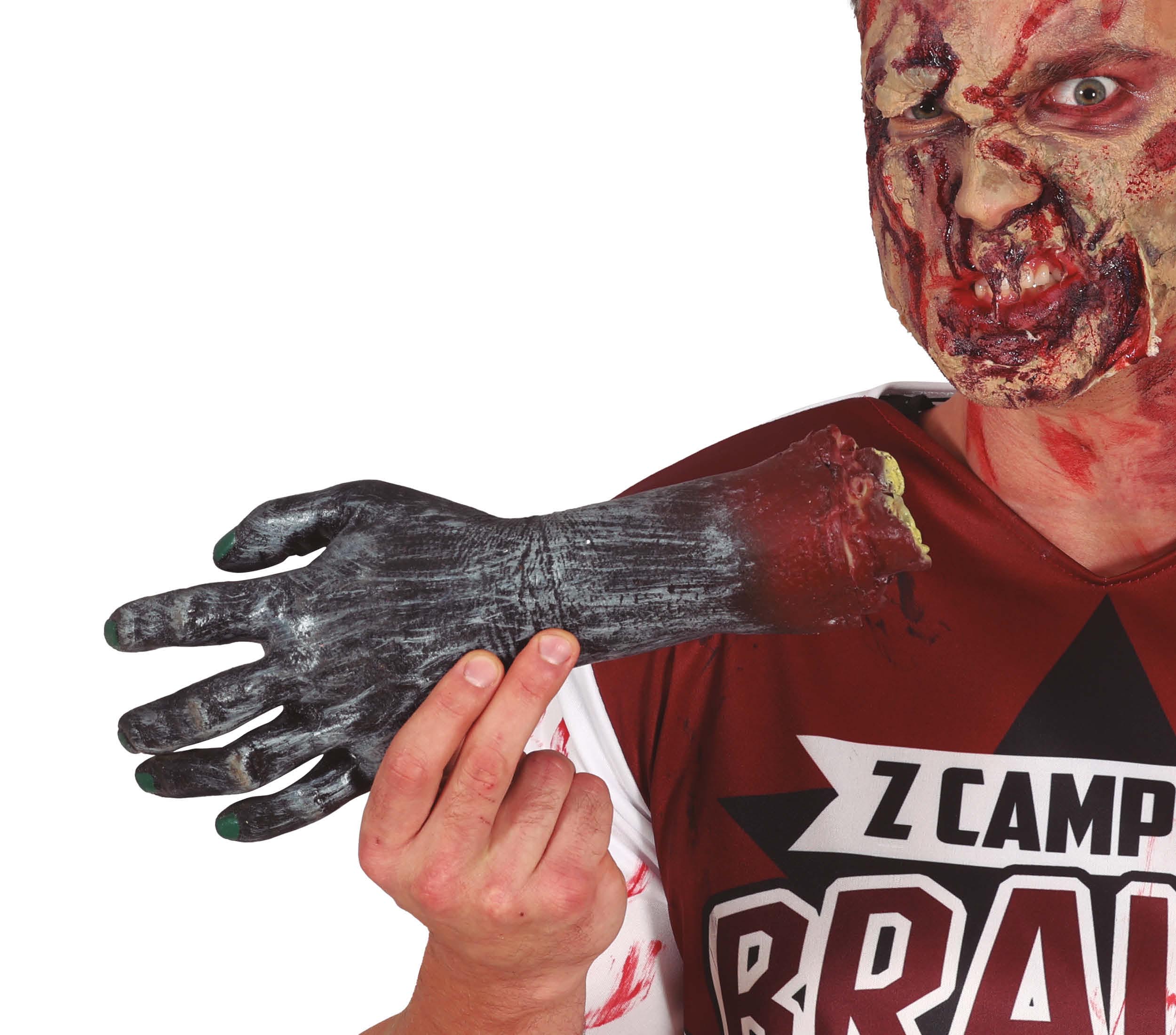 GP24617 – Zombie Hand Horror Requisit Halloween – Farbe: Grau