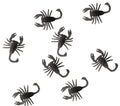 Deko Skorpione 8 Stück 6 cm Halloween