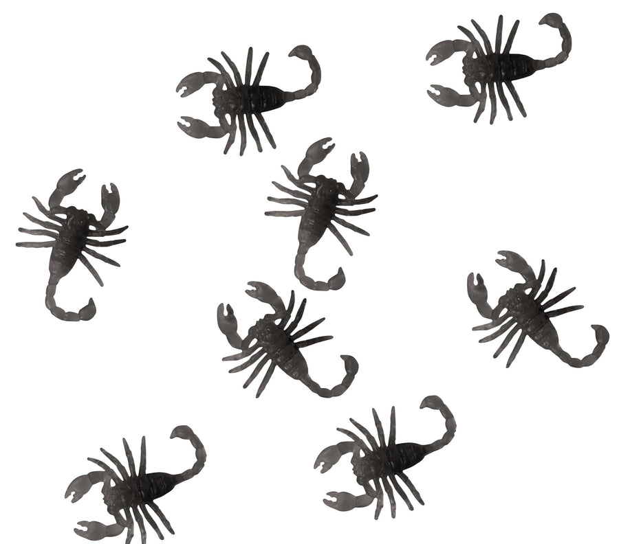 Deko Skorpione 8 Stück 6 cm Halloween