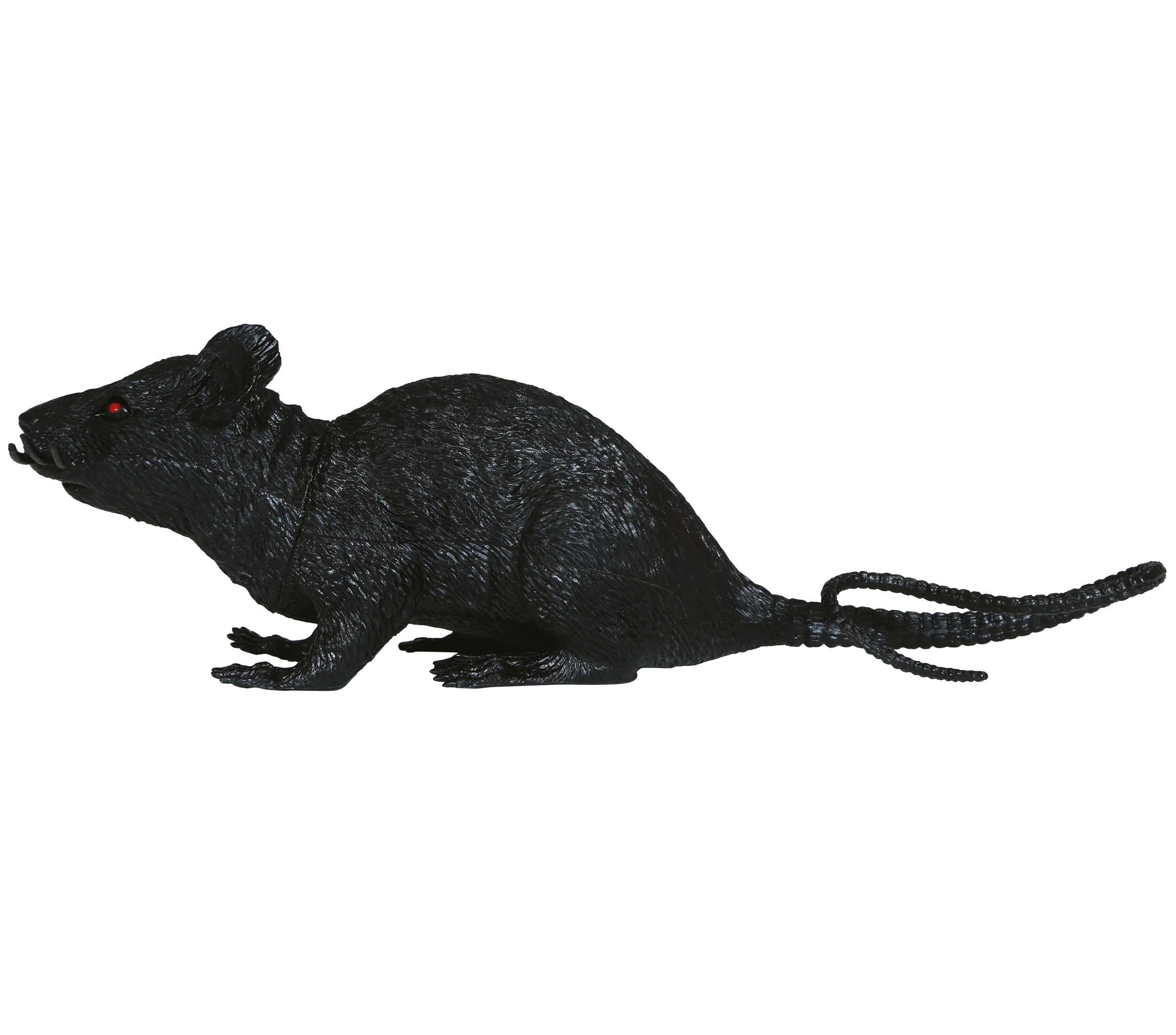 GP24628 – Halloween Ratte Dekoration Gruselig Grau – Farbe: Schwarz