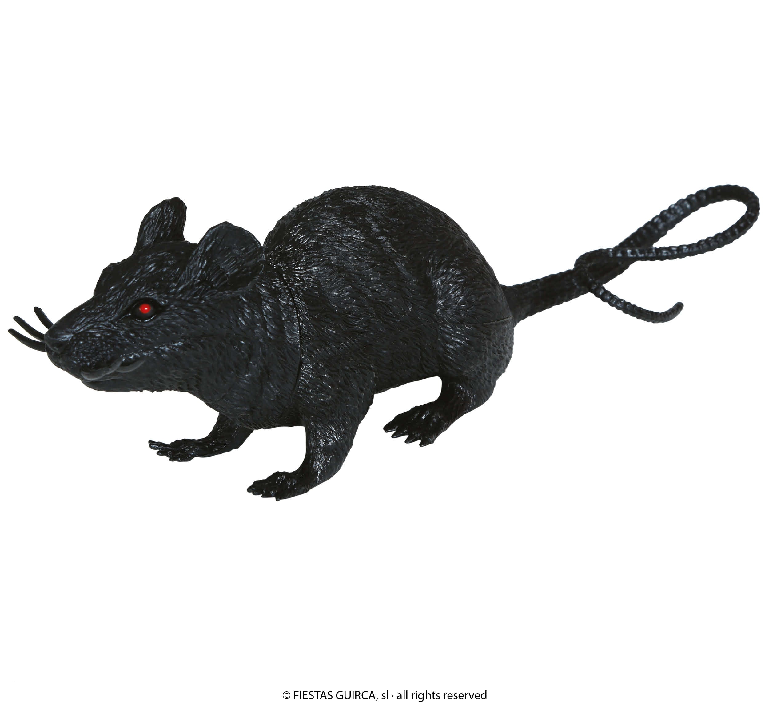 GP24628 – Halloween Ratte Dekoration Gruselig Grau – Farbe: Schwarz