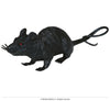 GP24628 – Halloween Ratte Dekoration Gruselig Grau – Farbe: Schwarz
