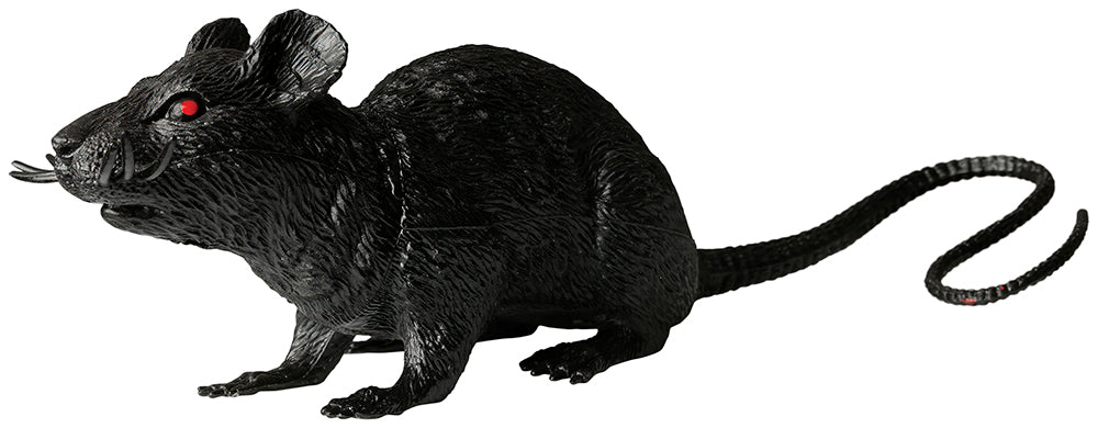 GP24628 – Halloween Ratte Dekoration Gruselig Grau – Farbe: Schwarz