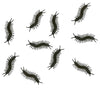 GP24629 – Tiere Halloween Tausendfüßler Dekoration – Farbe: Schwarz