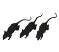 Deko Ratten 3 Stück 6 cm Halloween