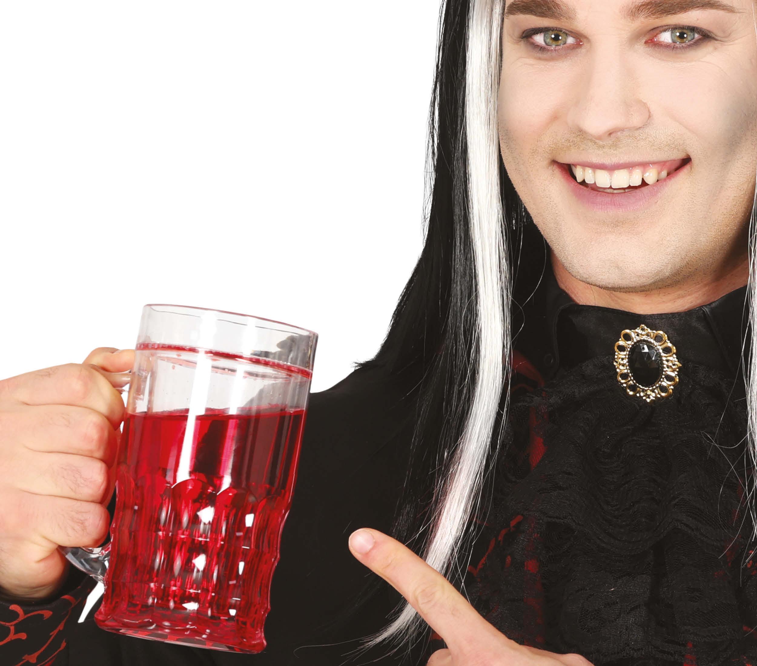 GP24633 – Halloween Bierkrug Blutig Vampir – Farbe: Rot