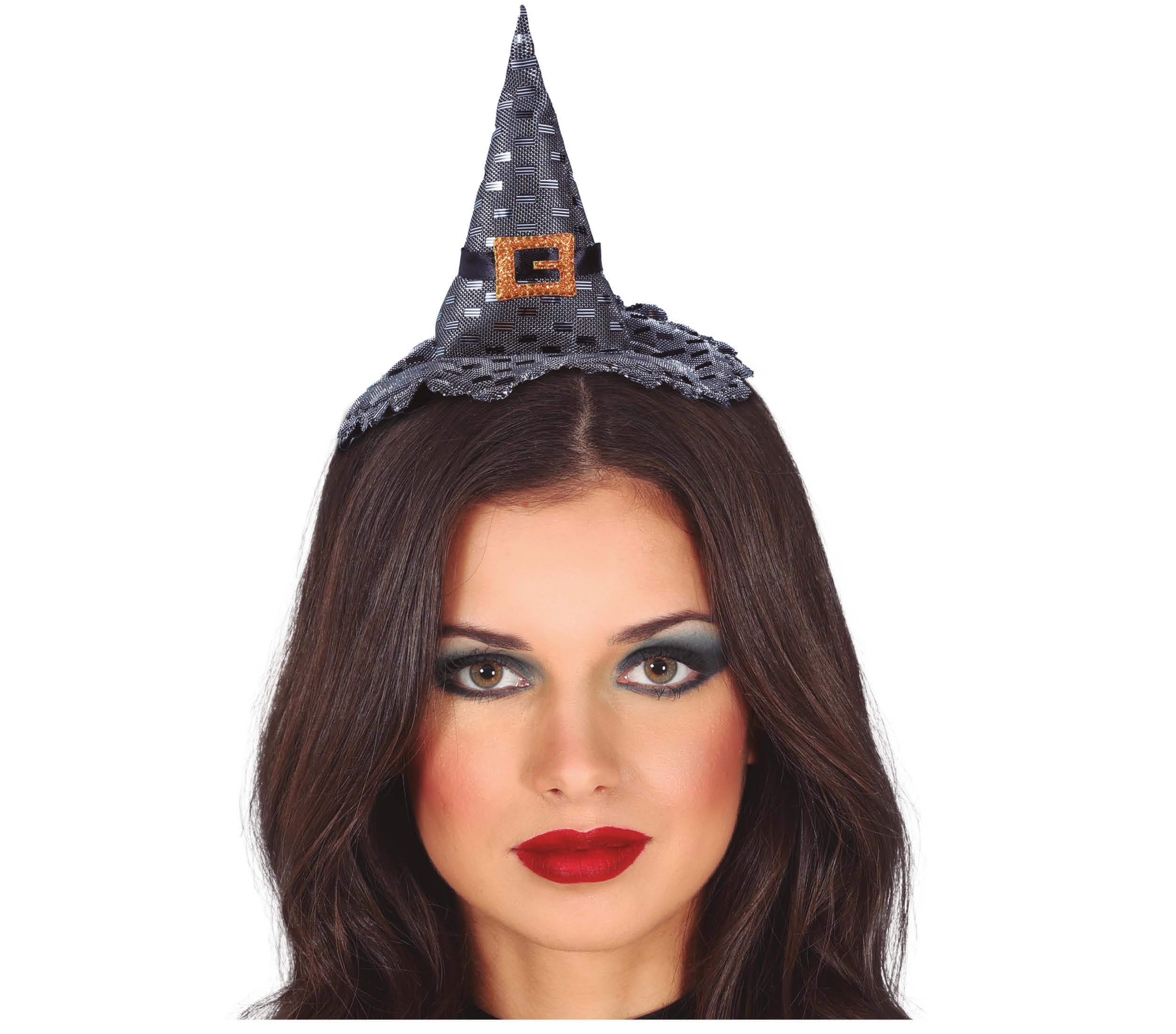 GP24638 – Hexen-Zauber Haarreif Kostüm Hut – Farbe: Silber