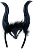 GP24642 – Dämonische Hörner Tiara Haarreif – Farbe: Schwarz