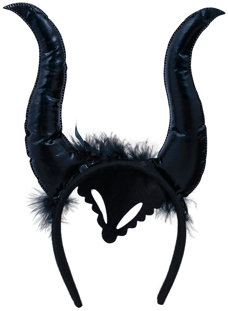 GP24642 – Dämonische Hörner Tiara Haarreif – Farbe: Schwarz