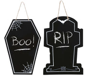 Halloween Kreidetafel 40 x 27 cm Sarg Grabstein, Bild 3